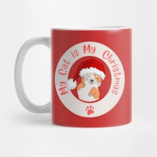 My cat is my Christmas Mug